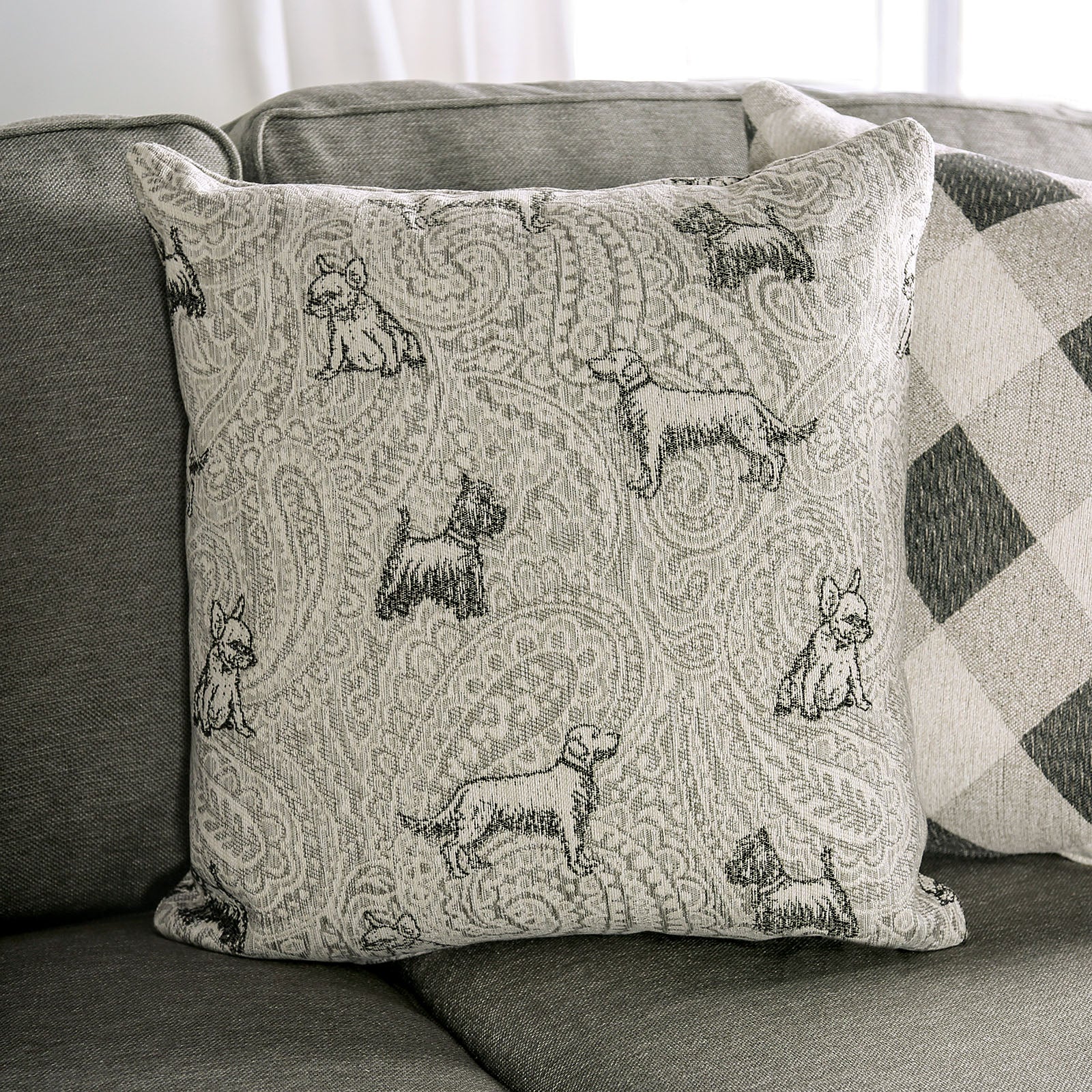 Newry Gray Sofa & Loveseat - Ornate Home