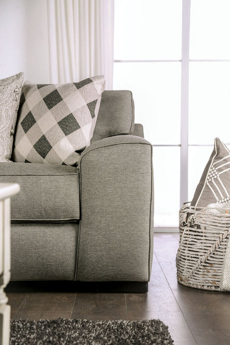 Newry Gray Sofa & Loveseat - Ornate Home