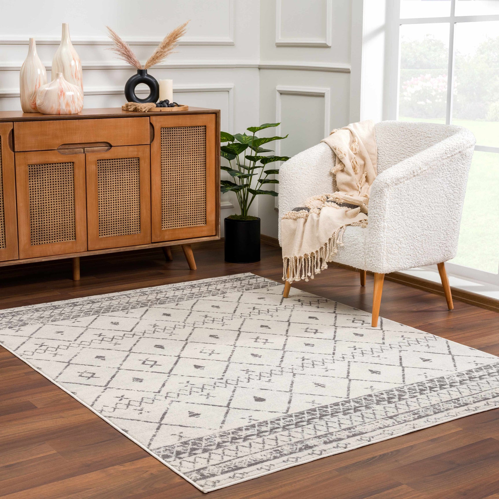 Newville Moroccan Trellis Rug - Clearance - Ornate Home