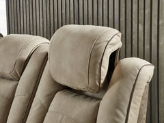 Next-Gen DuraPella Dual Tone Sand Power Reclining Sofa and Loveseat - Ornate Home
