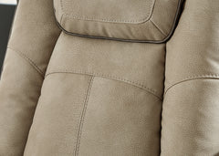 Next-Gen DuraPella Dual Tone Sand Power Reclining Sofa and Loveseat - Ornate Home