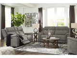 Next-Gen DuraPella Gray Power Reclining Sofa, Loveseat and Recliner Pillow Arm (Online Special Price) - Ornate Home
