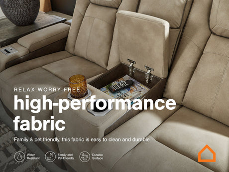 Next-Gen DuraPella Gray Power Reclining Sofa, Loveseat and Recliner Pillow Arm - Ornate Home