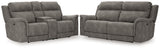 Next-Gen DuraPella Gray Power Reclining Sofa and Loveseat (Online Special Price) - Ornate Home
