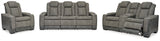 Next-Gen DuraPella Power Reclining Sofa, Loveseat and Recliner Adjustable Headrest - Ornate Home