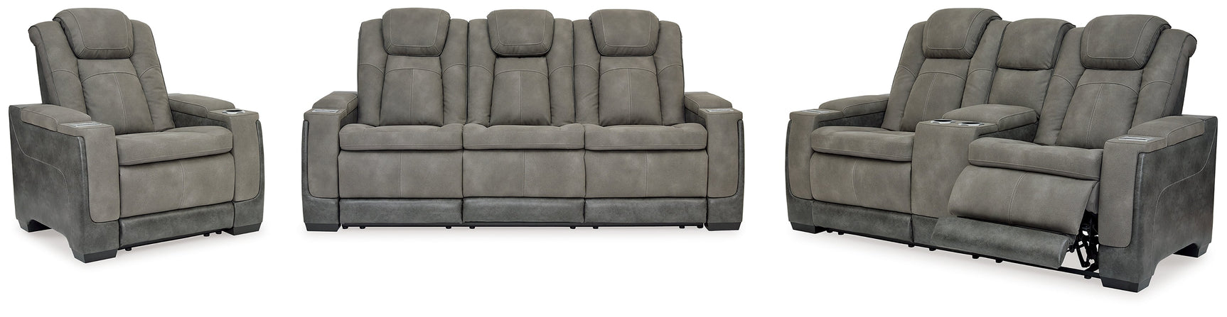 Next-Gen DuraPella Power Reclining Sofa, Loveseat and Recliner Adjustable Headrest - Ornate Home