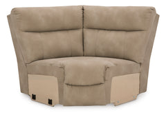 Next-Gen DuraPella Sand 4-Piece Power Reclining Sectional - Ornate Home