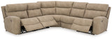 Next-Gen DuraPella Sand 5-Piece Power Reclining Sectional - Ornate Home