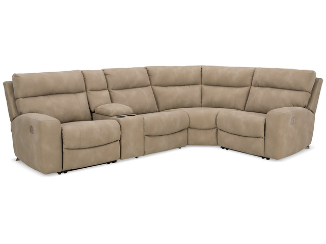 Next-Gen DuraPella Sand 5-Piece Power Reclining Sectional - Ornate Home