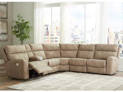 Next-Gen DuraPella Sand 6-Piece Power Reclining Sectional - Ornate Home