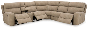 Next-Gen DuraPella Sand 6-Piece Power Reclining Sectional - Ornate Home
