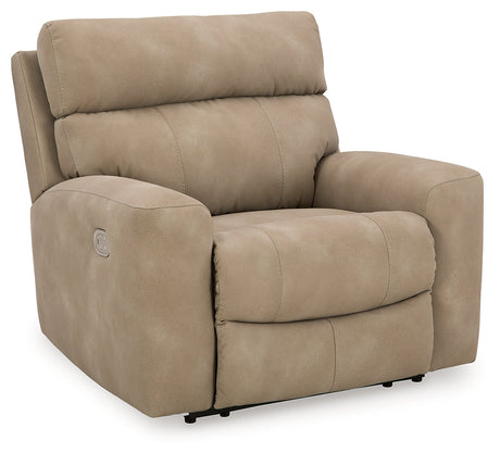 Next-Gen DuraPella Sand Power Recliner with Adj. Headrest - Ornate Home
