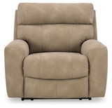 Next-Gen DuraPella Sand Power Recliner with Adj. Headrest - Ornate Home
