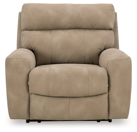 Next-Gen DuraPella Sand Power Recliner with Adj. Headrest - Ornate Home
