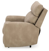 Next-Gen DuraPella Sand Power Recliner with Adj. Headrest - Ornate Home