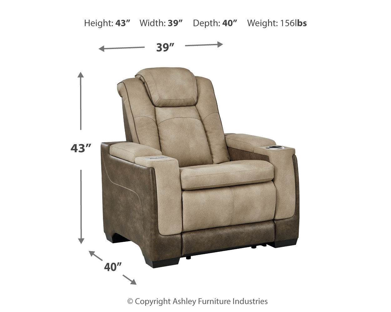 Next-Gen DuraPella Sand Power Reclining Loveseat & Power Recliner (Online Special Price) - Ornate Home
