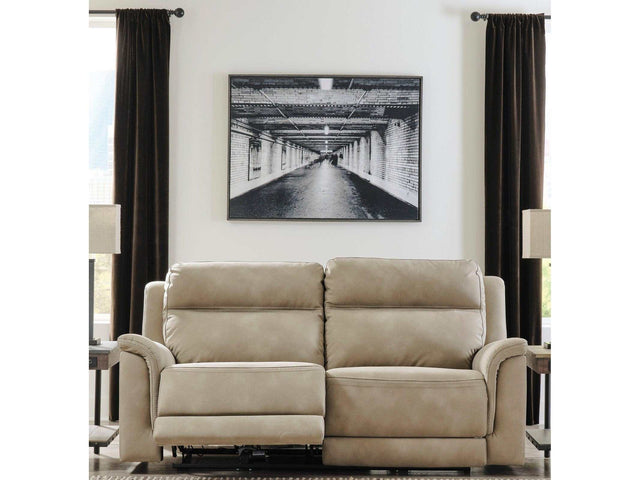 Next-Gen DuraPella Sand Power Reclining Sofa (Online Special Price) - Ornate Home