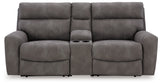 Next-Gen DuraPella Slate 3-Piece Power Reclining Sectional Loveseat with Console (Online Special Price) - Ornate Home