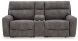 Next-Gen DuraPella Slate 3-Piece Power Reclining Sectional Loveseat with Console - Ornate Home