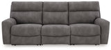 Next-Gen DuraPella Slate 3-Piece Power Reclining Sectional Sofa - Ornate Home