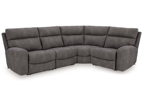 Next-Gen DuraPella Slate 4-Piece Power Reclining Sectional (Online Special Price) - Ornate Home