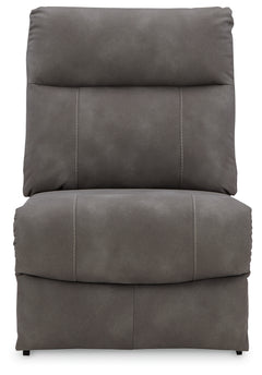Next-Gen DuraPella Slate 5-Piece Power Reclining Sectional (2 armless chairs) - Ornate Home
