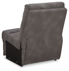 Next-Gen DuraPella Slate 5-Piece Power Reclining Sectional (2 armless chairs) - Ornate Home