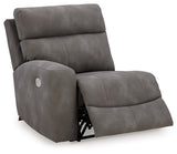 Next-Gen DuraPella Slate 5-Piece Power Reclining Sectional (2 armless chairs) - Ornate Home