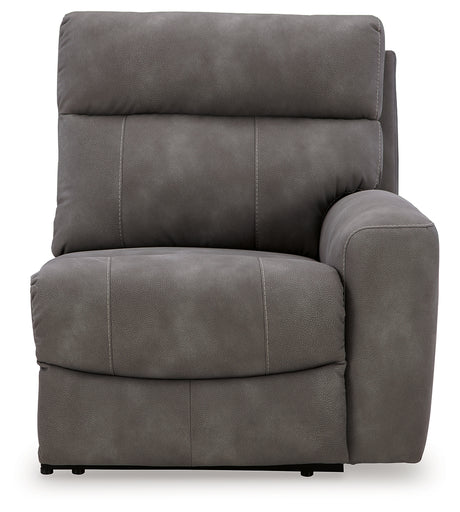Next-Gen DuraPella Slate 5-Piece Power Reclining Sectional (2 armless chairs) - Ornate Home