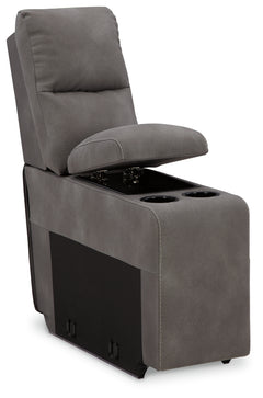 Next-Gen DuraPella Slate 5-Piece Power Reclining Sectional (console) - Ornate Home