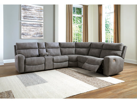 Next-Gen DuraPella Slate 6-Piece Power Reclining Sectional (Online Special Price) - Ornate Home