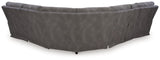 Next-Gen DuraPella Slate 6-Piece Power Reclining Sectional (Online Special Price) - Ornate Home