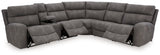 Next-Gen DuraPella Slate 6-Piece Power Reclining Sectional (Online Special Price) - Ornate Home