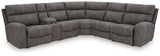 Next-Gen DuraPella Slate 6-Piece Power Reclining Sectional (Online Special Price) - Ornate Home