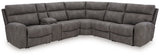 Next-Gen DuraPella Slate 6-Piece Power Reclining Sectional - Ornate Home