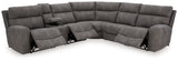 Next-Gen DuraPella Slate 6-Piece Power Reclining Sectional - Ornate Home