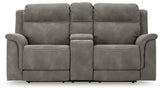Next-Gen DuraPella Slate Power Reclining Loveseat w/ Console (Online Special Price) - Ornate Home