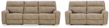 Next-Gen Durapella Sand 3-Piece Sectional Sofa and 2-Piece Sectional Loveseat (Online Special Price) - Ornate Home