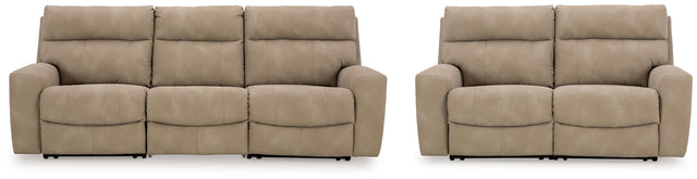 Next-Gen Durapella Sand 3-Piece Sectional Sofa and 2-Piece Sectional Loveseat (Online Special Price) - Ornate Home