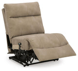 Next-Gen Durapella Sand 4-Piece Power Reclining Sectional - Ornate Home