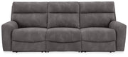 Next-Gen Durapella Slate 3-Piece Power Reclining Sectional (Online Special Price) - Ornate Home