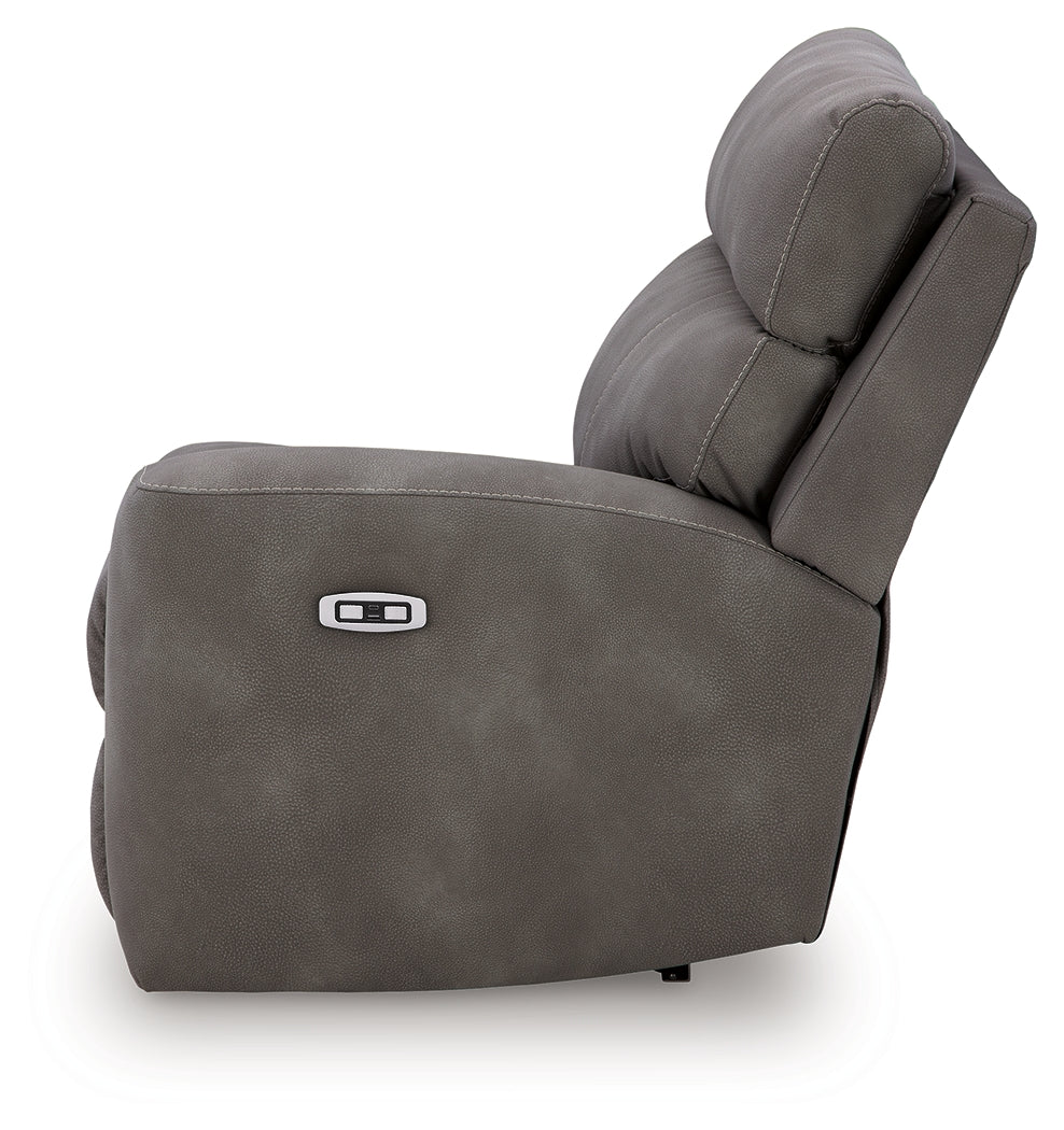 Next-Gen Durapella Slate 3-Piece Power Reclining Sectional (Online Special Price) - Ornate Home