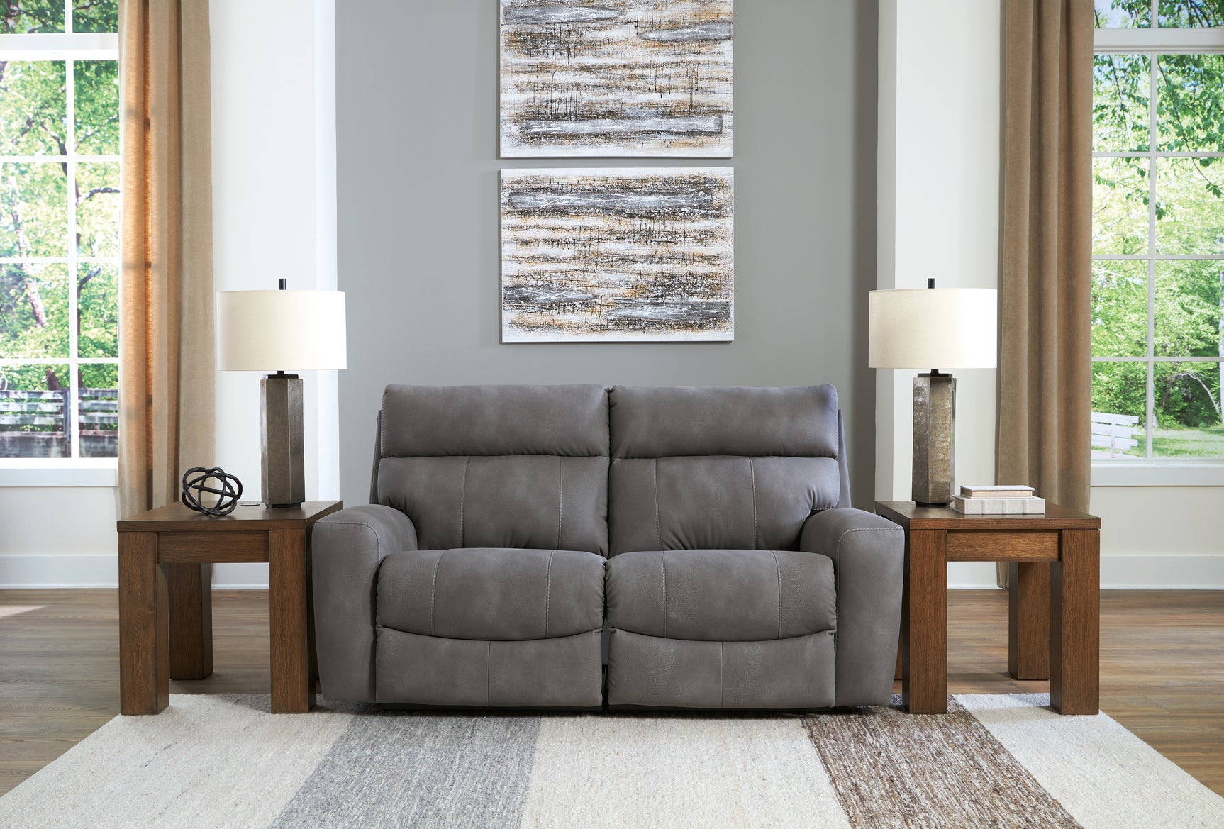 Next-Gen Durapella Slate 3-Piece Power Reclining Sectional (Online Special Price) - Ornate Home