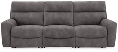 Next-Gen Durapella Slate 3-Piece Power Reclining Sectional - Ornate Home
