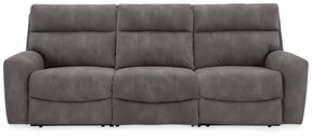 Next-Gen Durapella Slate 3-Piece Power Reclining Sectional - Ornate Home