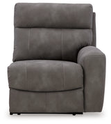 Next-Gen Durapella Slate 3-Piece Power Reclining Sectional - Ornate Home