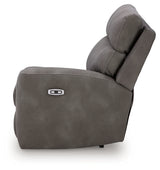 Next-Gen Durapella Slate 3-Piece Power Reclining Sectional - Ornate Home