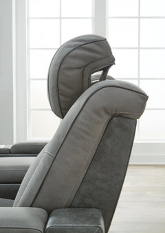 Next-Gen Durapella Slate Power Reclining Sofa and Loveseat - Ornate Home