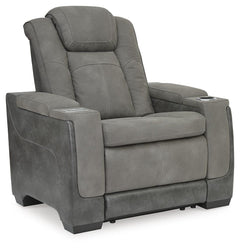 Next-Gen Durapella Slate Power Reclining Sofa and Power Recliner - Ornate Home