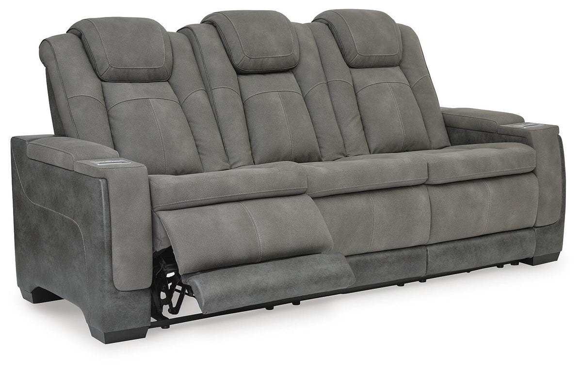 Next-Gen Durapella Slate Power Reclining Sofa and Power Recliner - Ornate Home